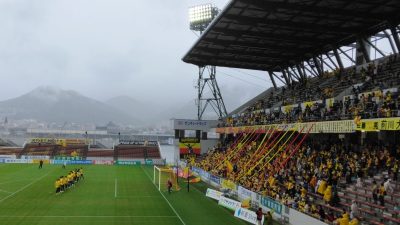 試合後のゴール裏