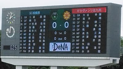 先発メンバー｜相模原 vs. 北九州