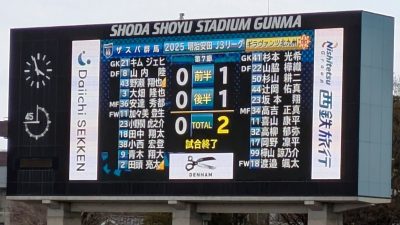 試合結果｜群馬 0-2 北九州