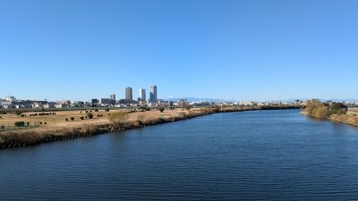 多摩川大橋からの眺め｜令和7年1月1日
