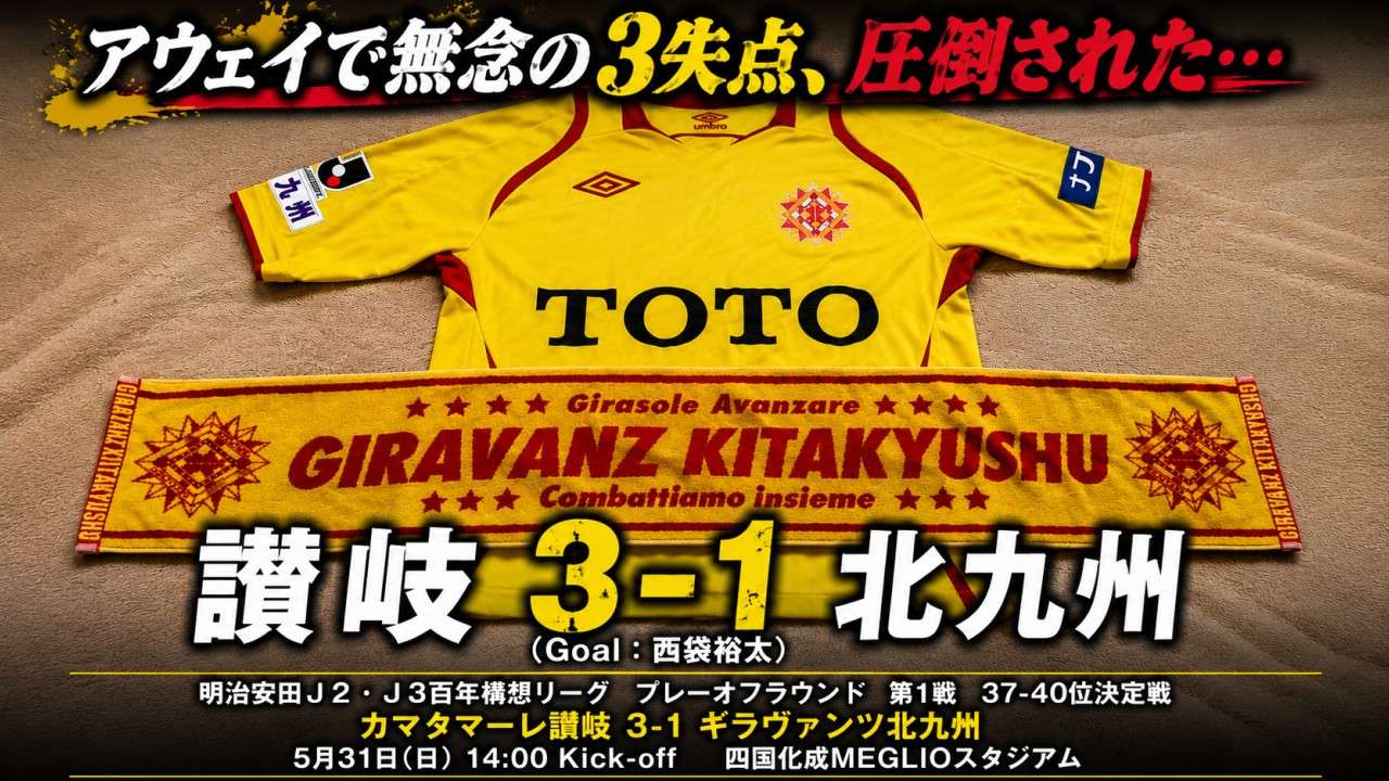 試合結果｜讃岐 3-1 北九州