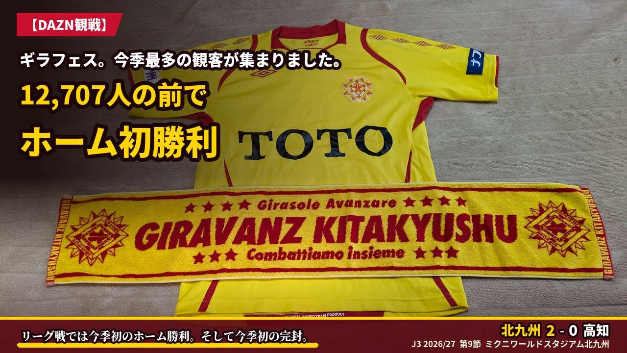 アイキャッチ｜北九州 2-0 高知